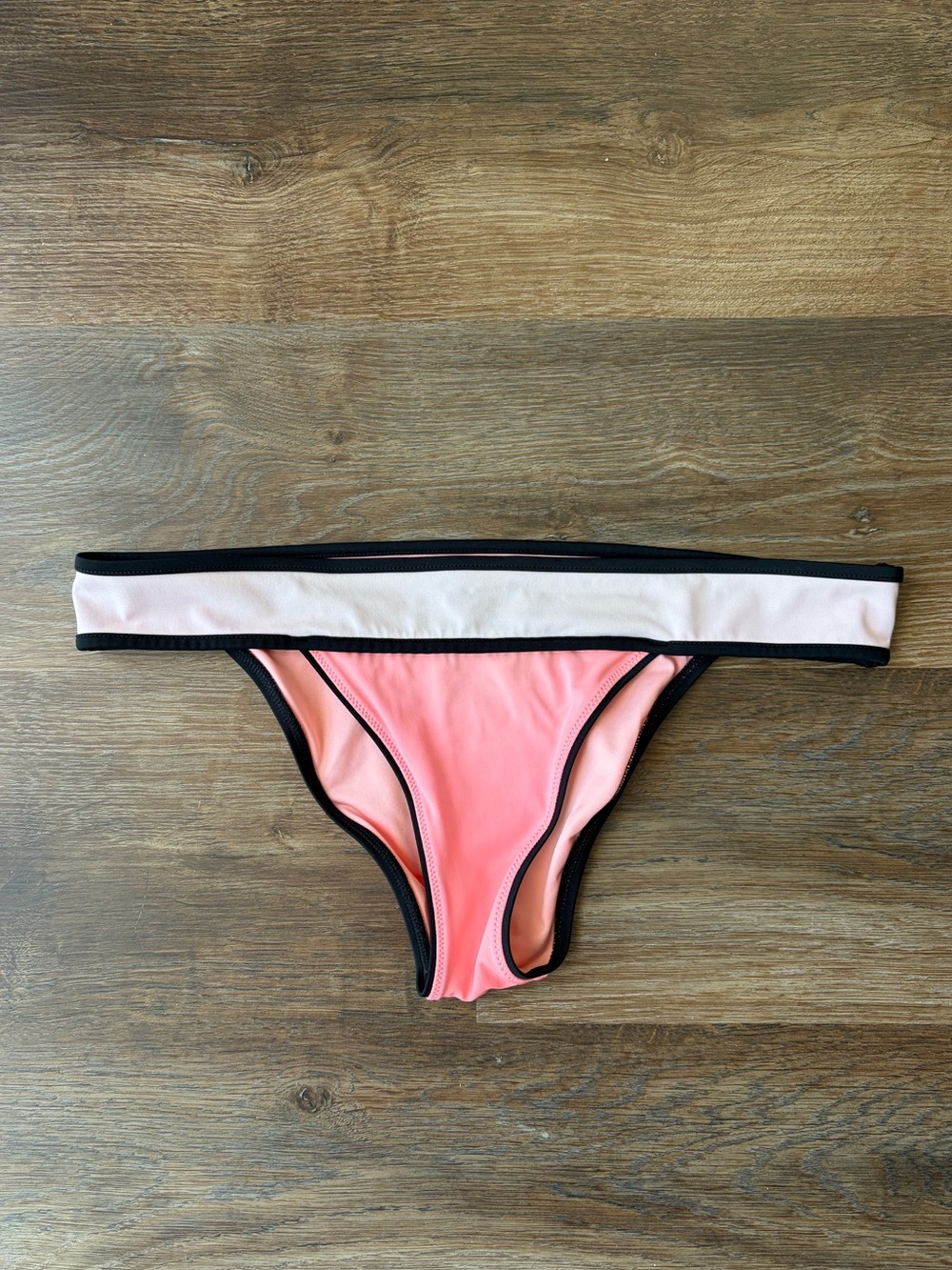 Victoria's Secret Two-Tone Pink & Coral Bikini Bottom